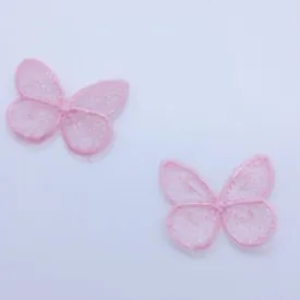 20 Pcs Butterfly Applique - Embroidered Butterfly Patch - Iron on Patches - Dainty Girly Patches - For Clothing Jackets Hats Bags Scrapbook