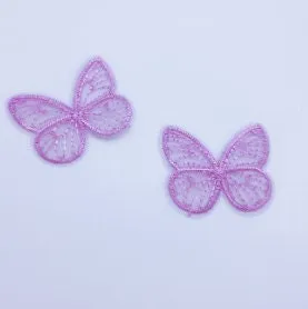 20 Pcs Butterfly Applique - Embroidered Butterfly Patch - Iron on Patches - Dainty Girly Patches - For Clothing Jackets Hats Bags Scrapbook