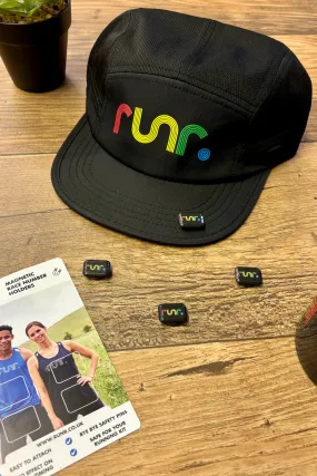 80's Running Hat & 80's Race Magnets Bundle