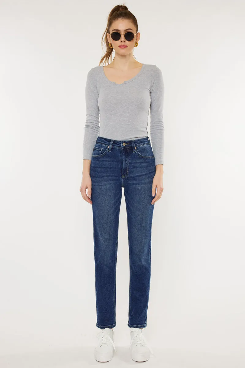 Adaline High Rise Slim Straight Leg  Jeans