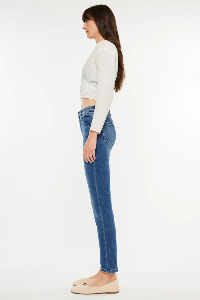 Adaline High Rise Slim Straight Leg  Jeans