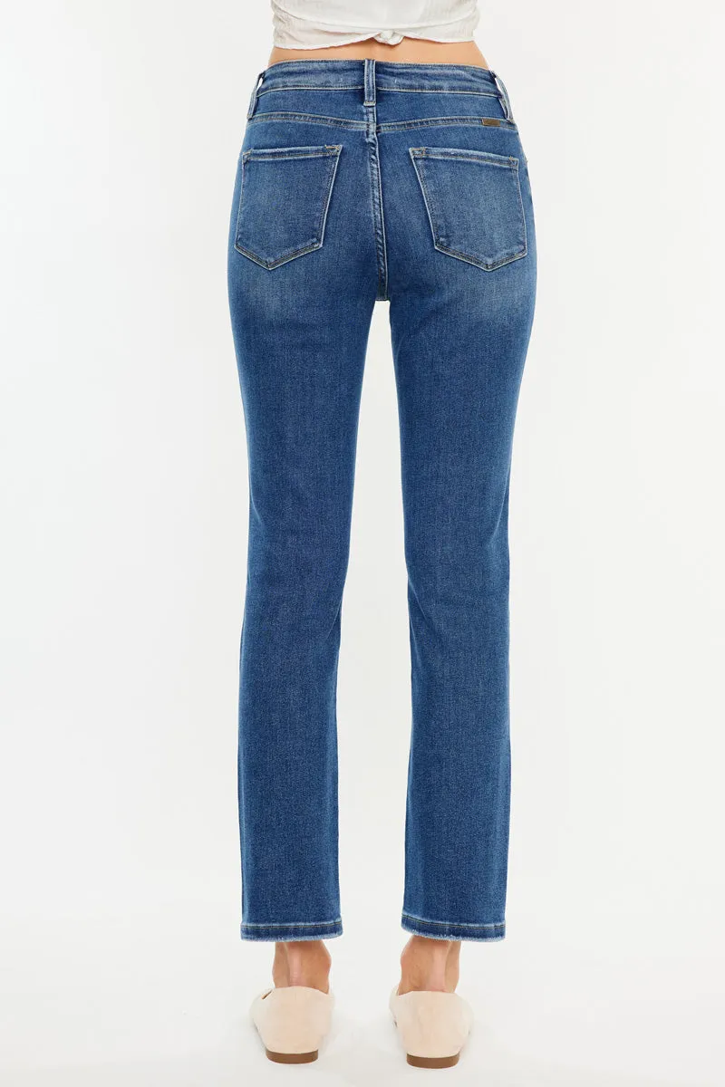 Adaline High Rise Slim Straight Leg  Jeans