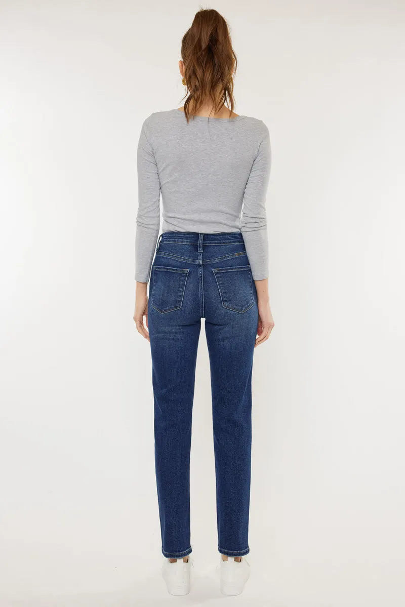 Adaline High Rise Slim Straight Leg  Jeans