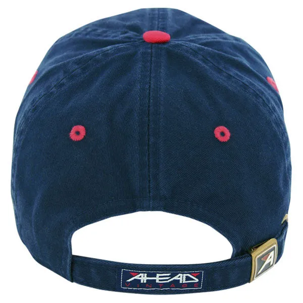 AHEAD Navy/Red Classic Cut Sandwich Brim Cap