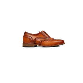 Arcadio - Kid's Tan Calf Leather Oxford Shoe (5-12 Years Old)