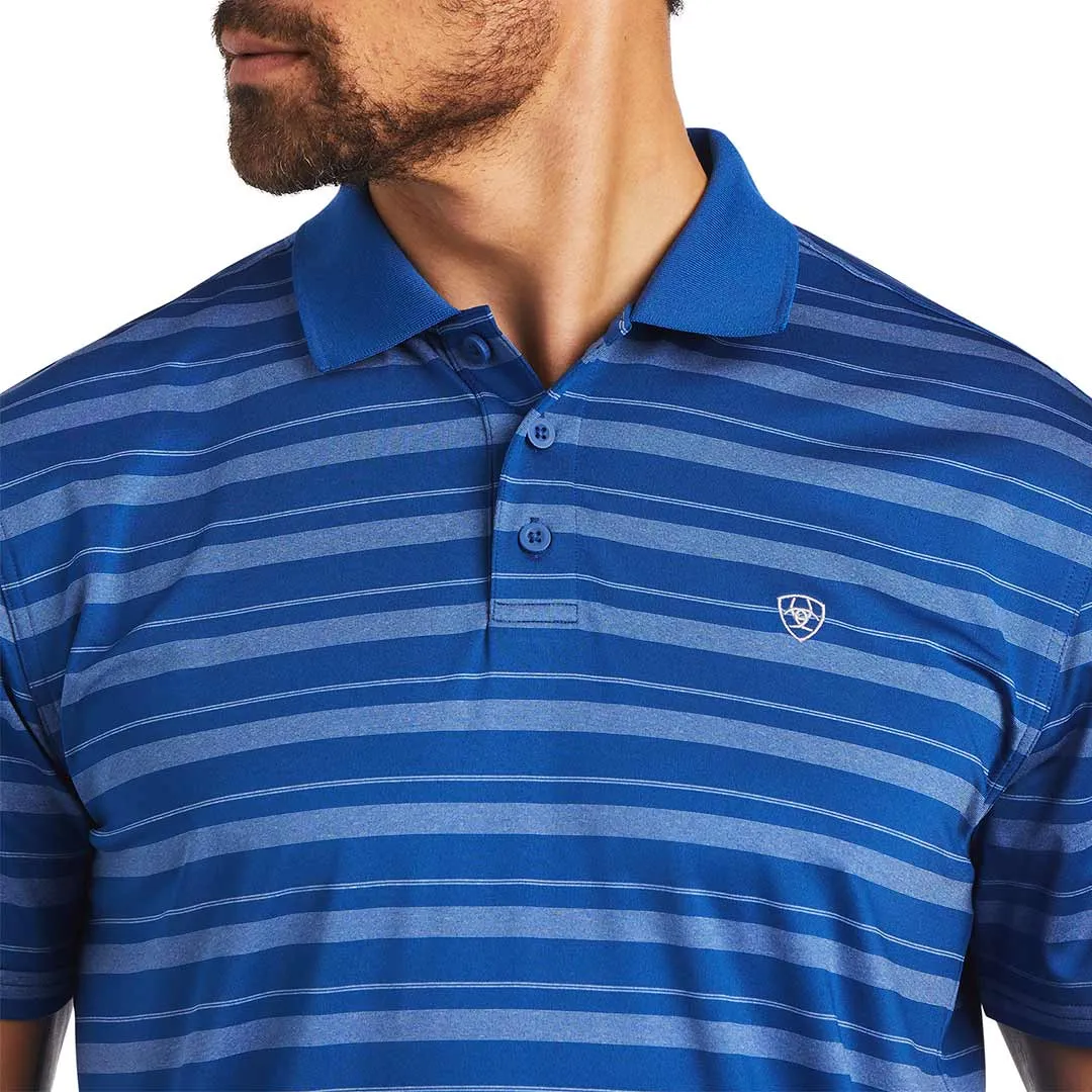 Ariat Men's Ombre Stripe Fitted Polo