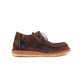 Beenflex Suede shoes, Dark Chestnut