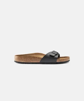 Birkenstock Madrid Big Buckle Oiled Leather Black Sandals