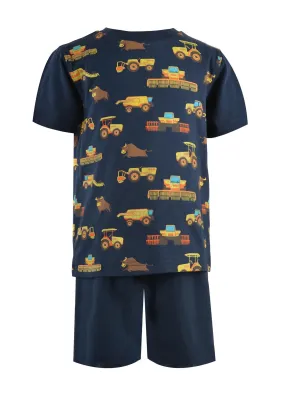 Boys Thomas Cook Tractor Ride Glow in the Dark PJS