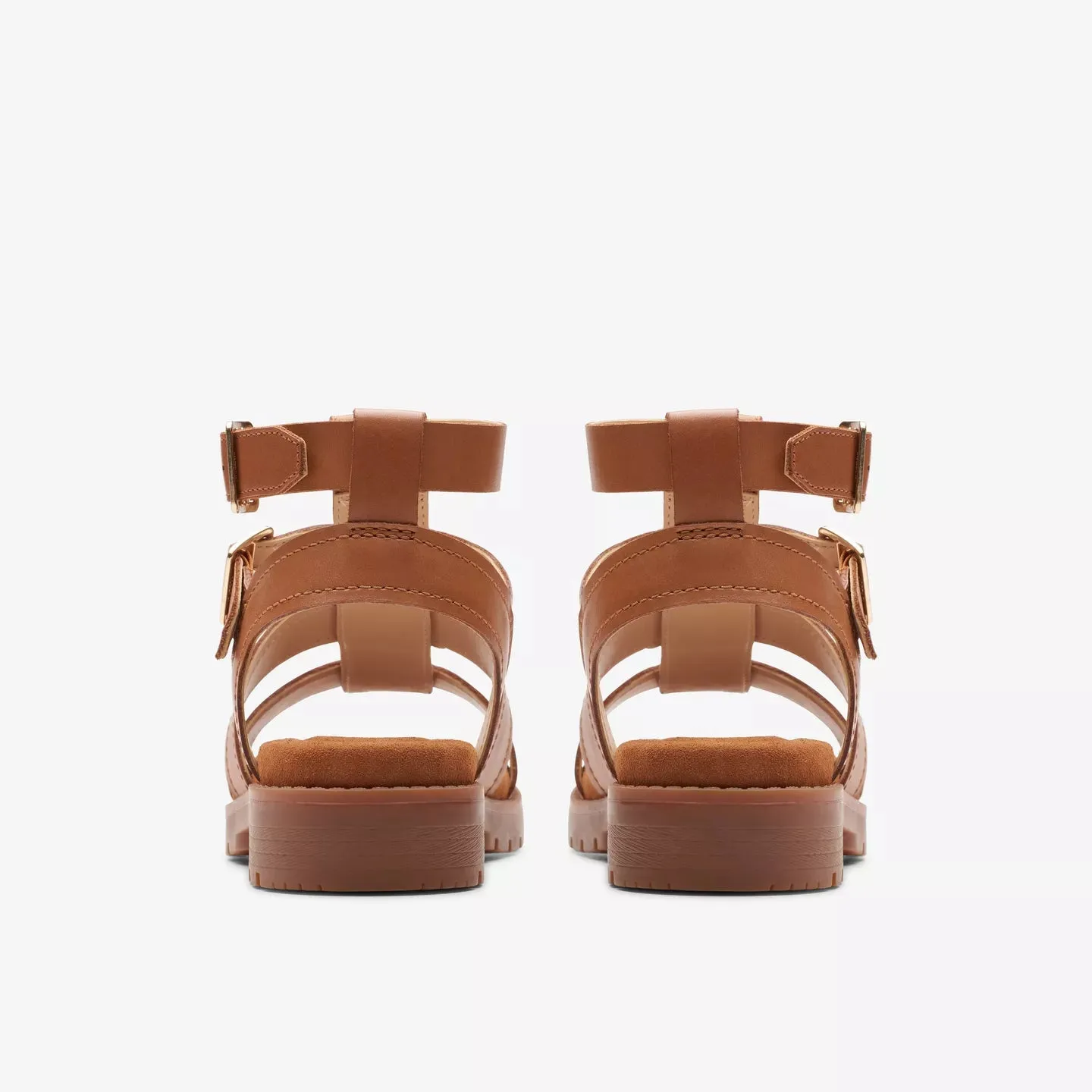 Clarks Orinoco Cove Tan Leather Sandals