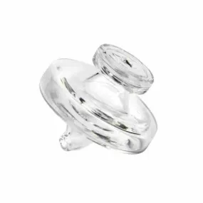 Clear Glass Crank Cap