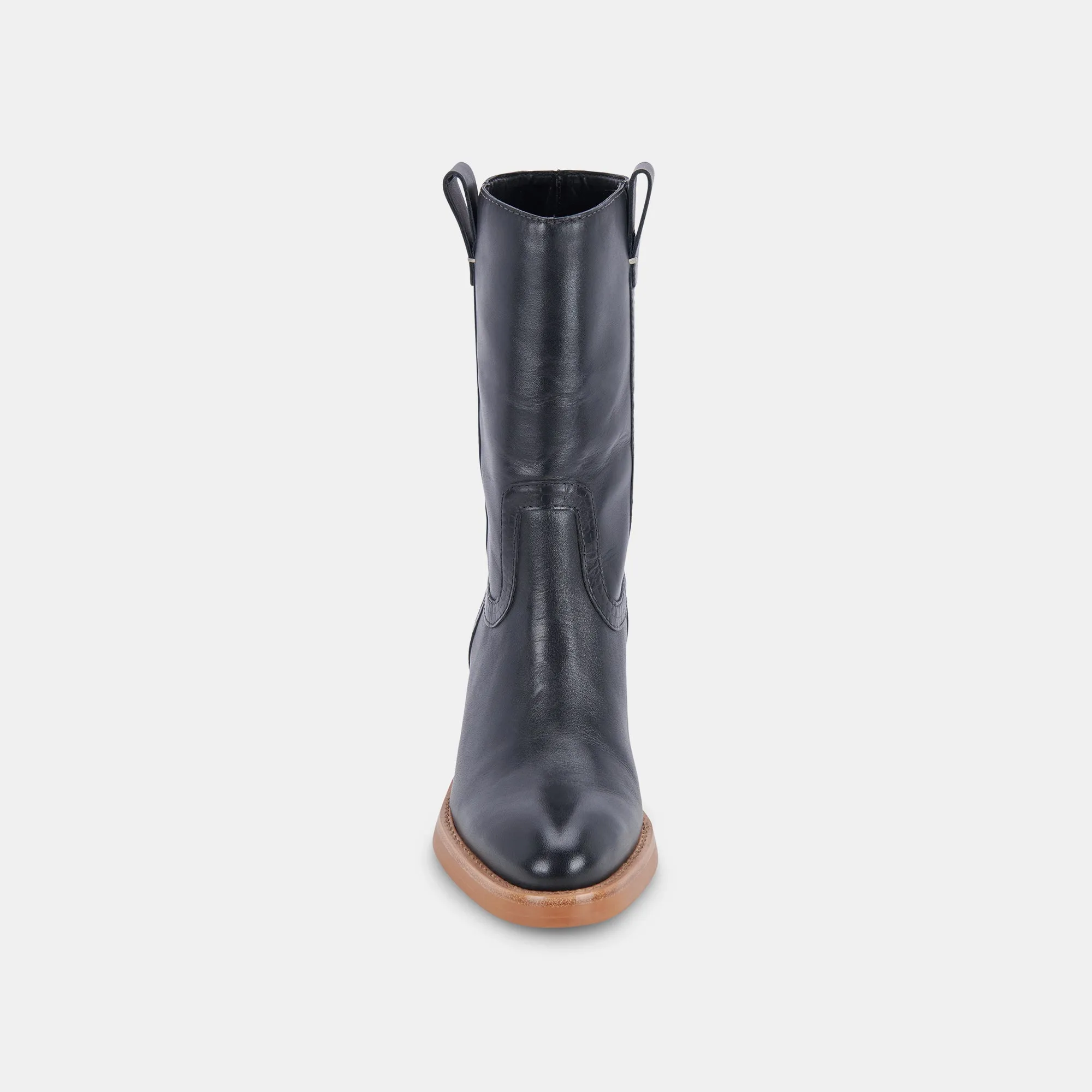 COLETE BOOTS BLACK LEATHER - re:vita