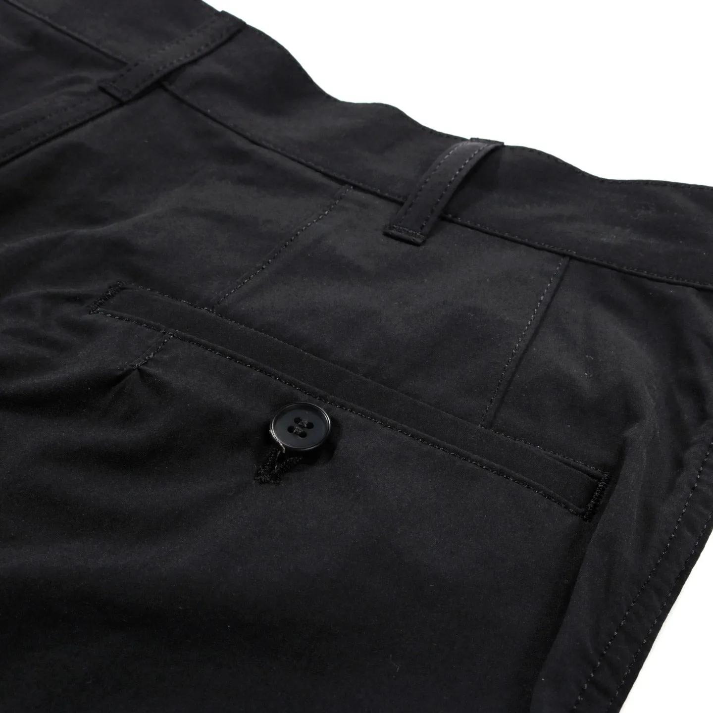 COMME DES GARCONS HOMME P016 SUIT PANT BLACK POLY COTTON