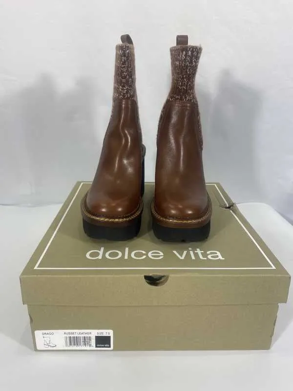 DRAGO BOOTS RUSSET LEATHER - re:vita