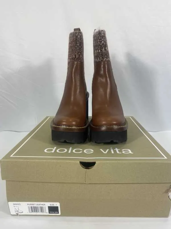 DRAGO BOOTS RUSSET LEATHER - re:vita