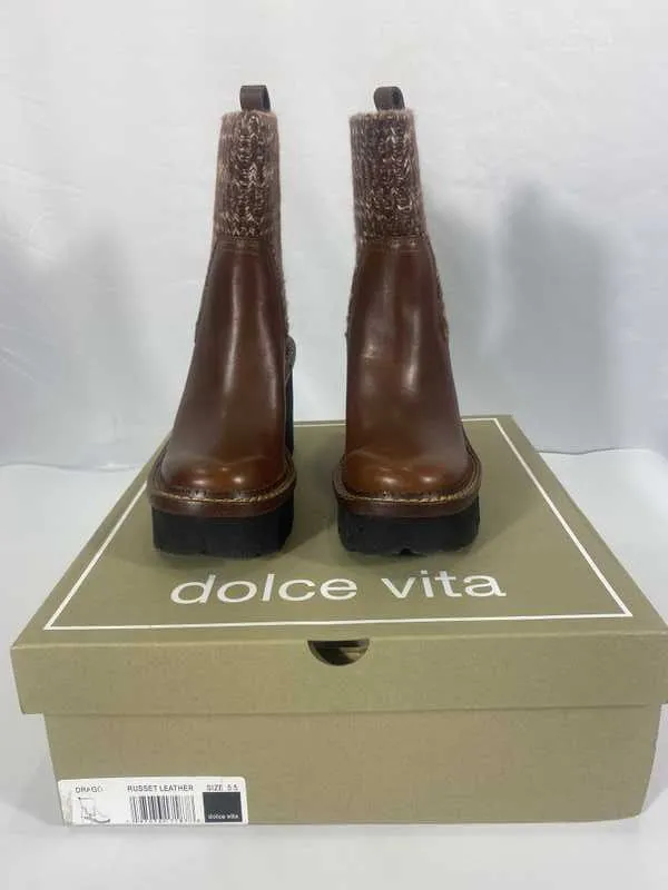 DRAGO BOOTS RUSSET LEATHER - re:vita