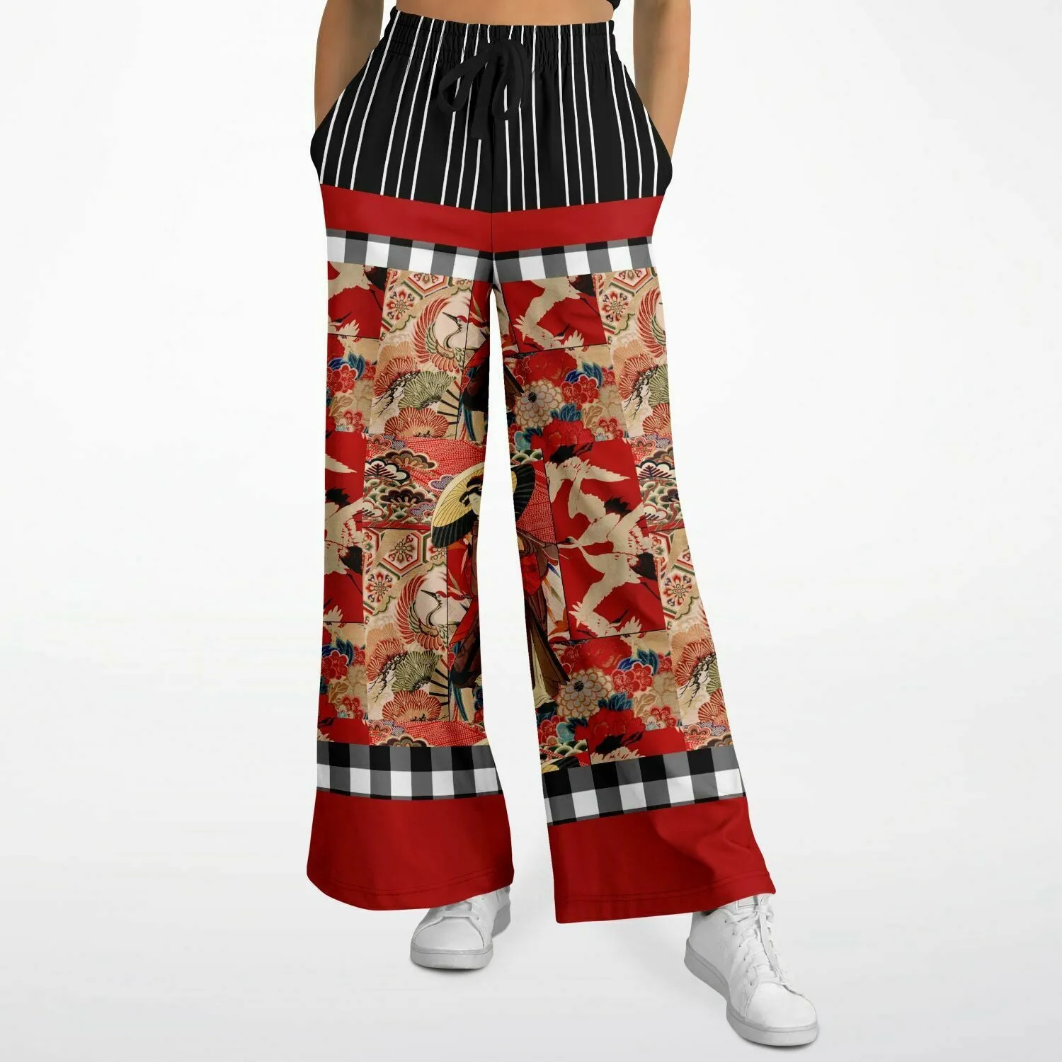 I Am Geisha Eco-Poly Stretchy Phat Bellbottoms