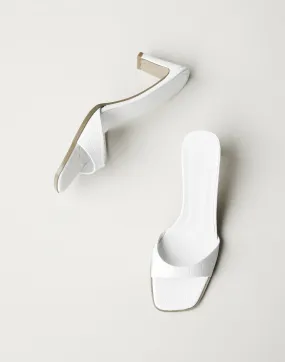 Karvan Heels (White Croc) - By Billini