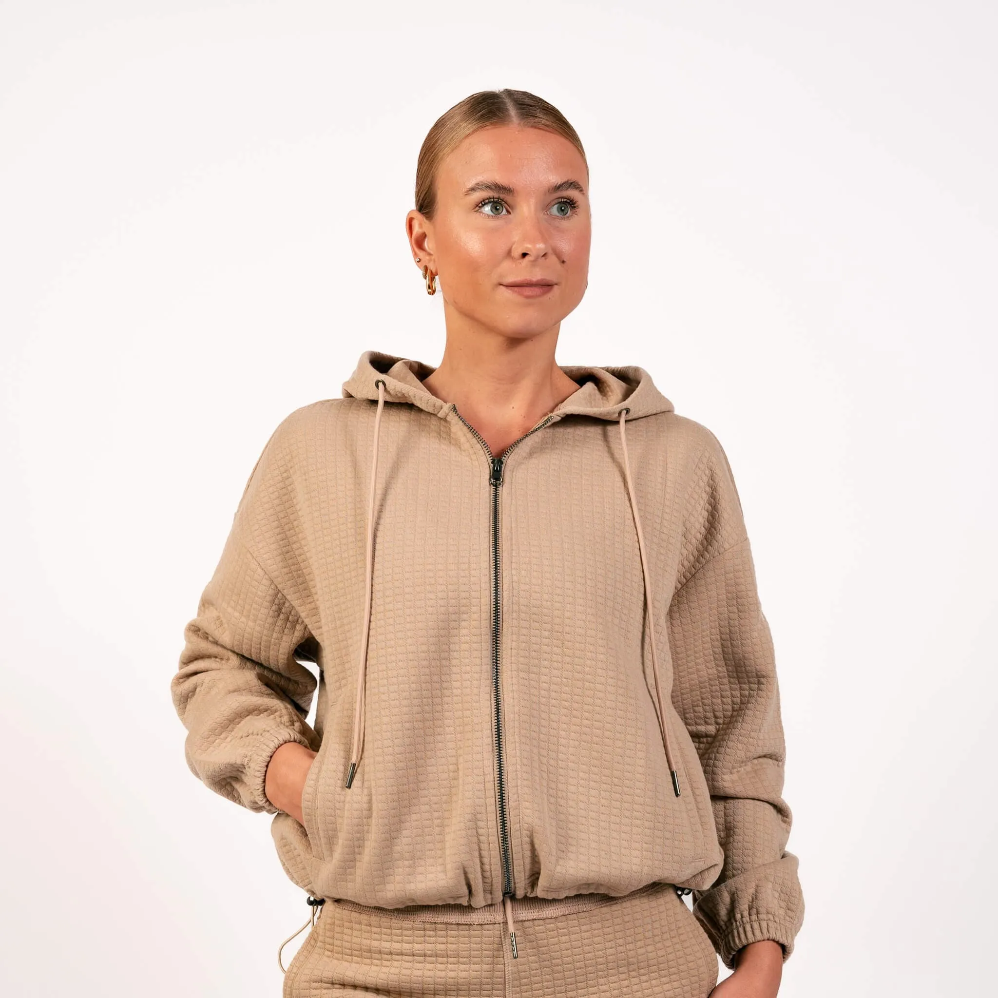 Latte Lounge Waffle Hoodie