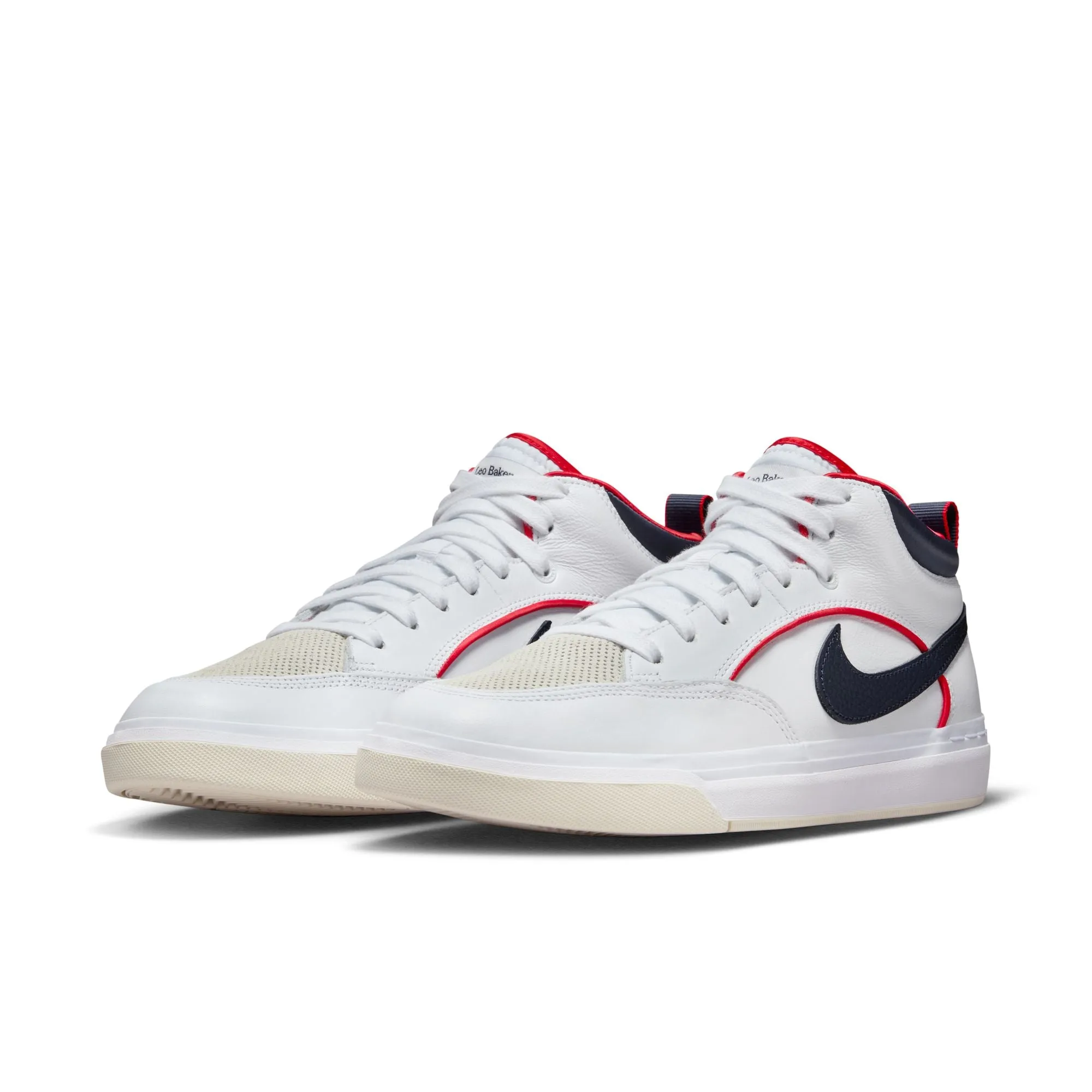 LEO REACT PREMIUM WHITE / MIDNIGHT NAVY / UNIVERSITY RED