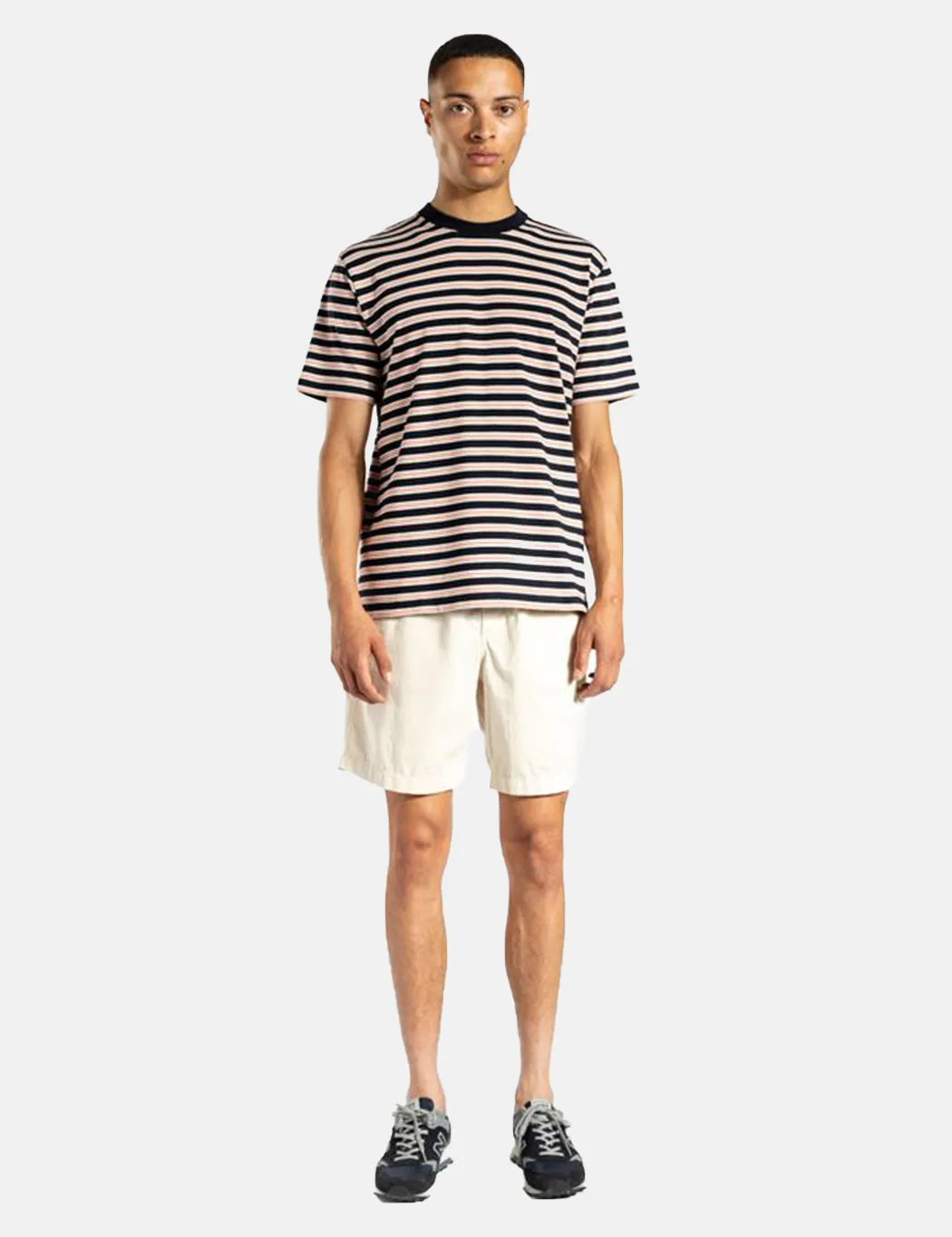 Norse Projects Johannes Nautical Stripe T-Shirt - Dark Navy Blue