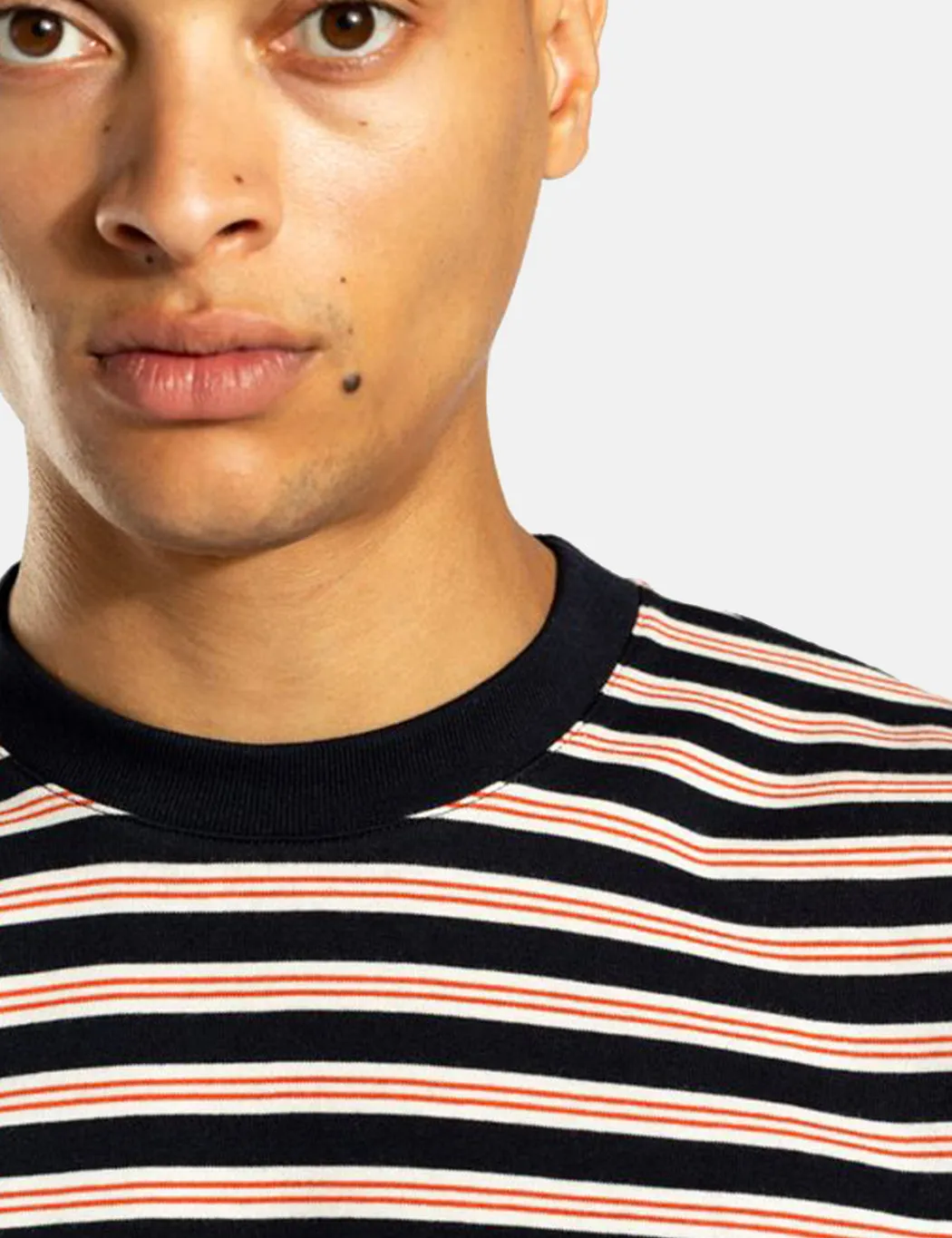 Norse Projects Johannes Nautical Stripe T-Shirt - Dark Navy Blue