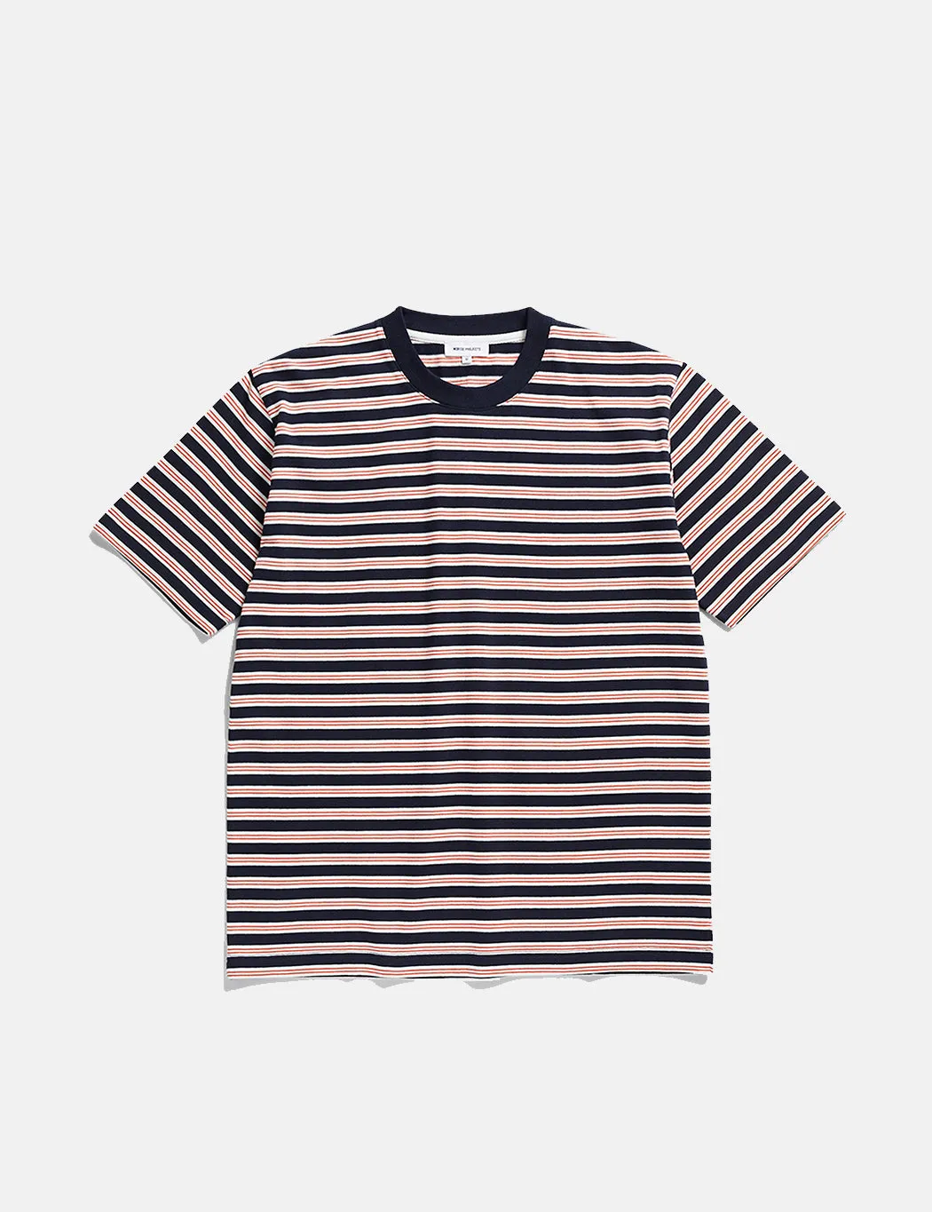 Norse Projects Johannes Nautical Stripe T-Shirt - Dark Navy Blue