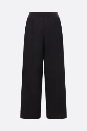 poplin wide-leg pants