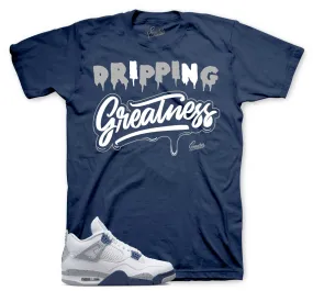 Retro 4 Midnight Navy Drip Greatness Shirt