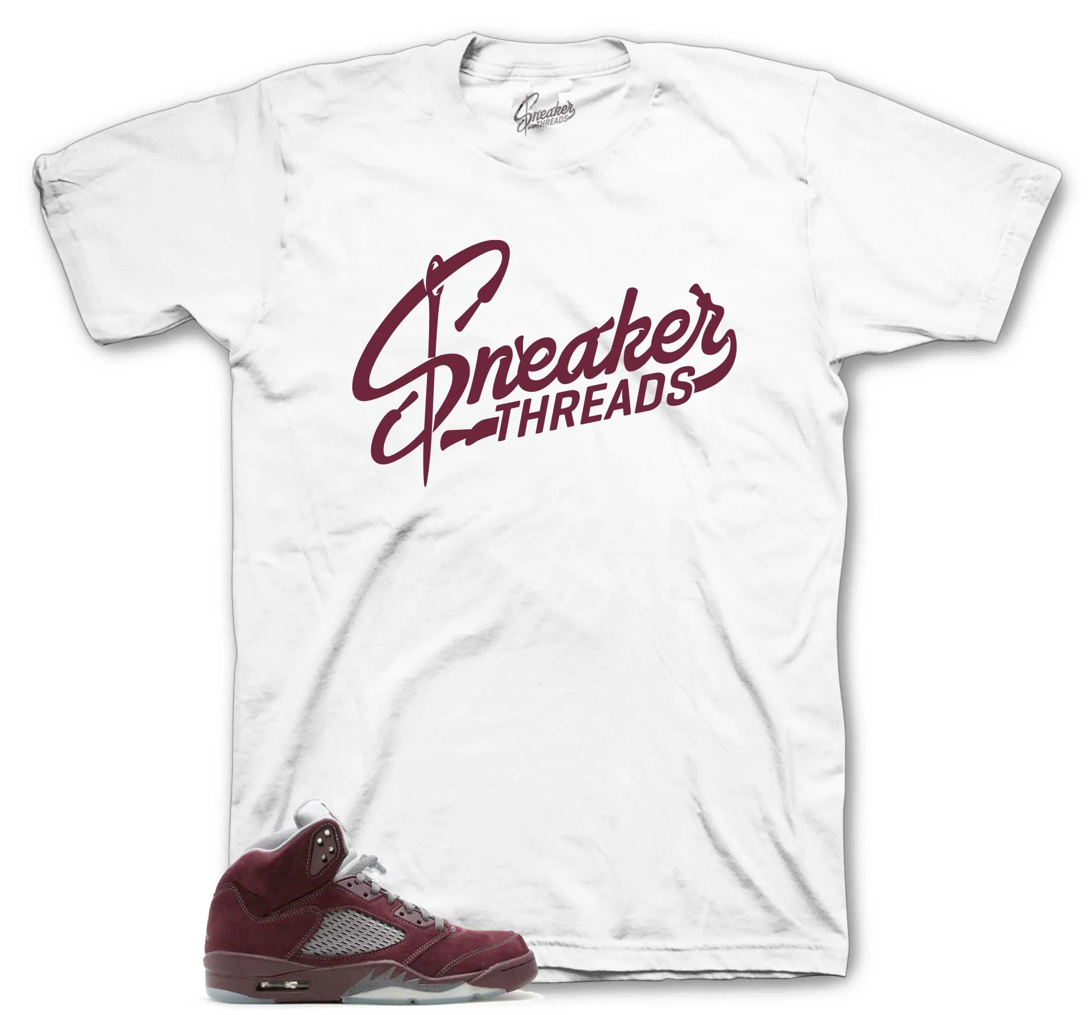 Retro 5 Burgundy St Logo Shirt