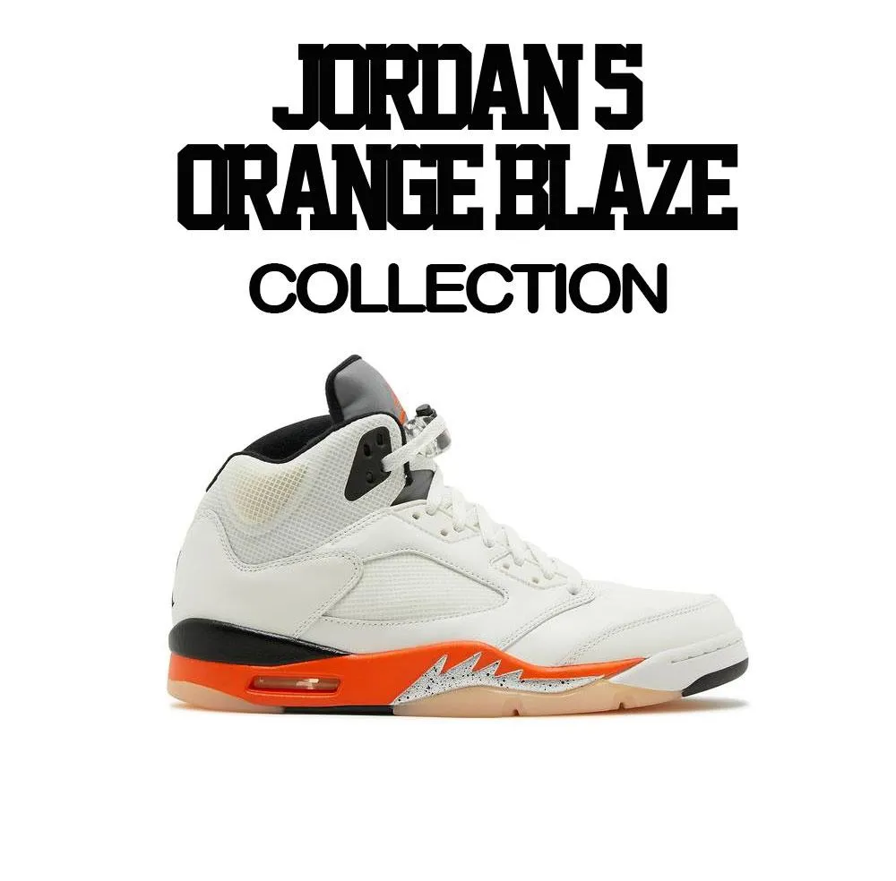 Retro 5 Orange Blaze Relaxing Shirt