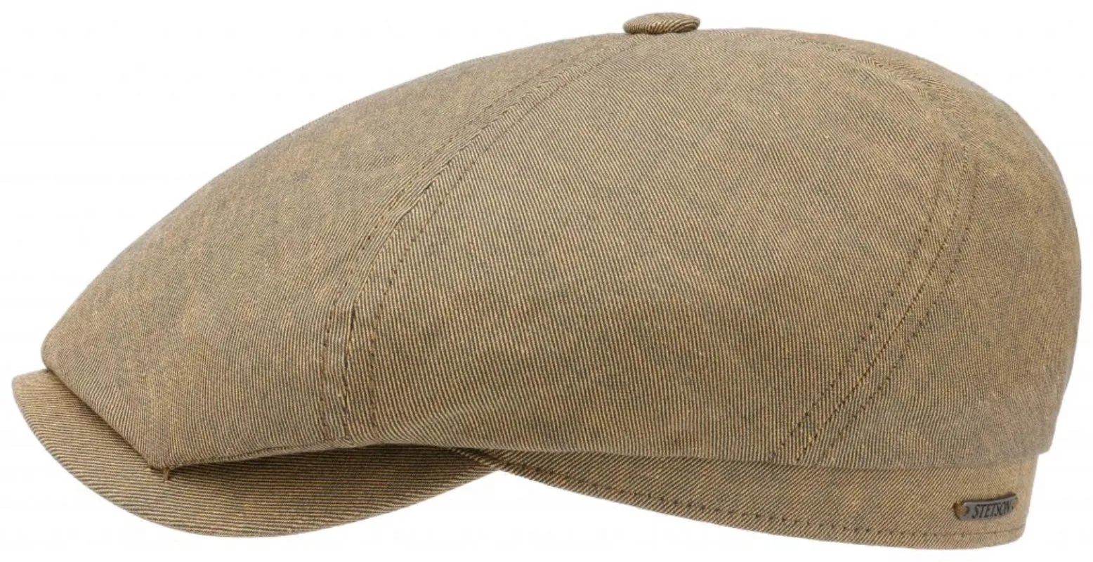 Stetson Cotton/Linen twill 6 panel Mustard Baker boy cap