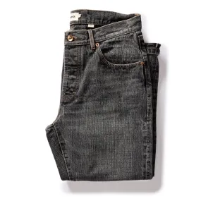 The Slim Jean in Black 1-Year Wash Selvage Denim